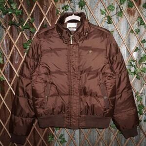 XL - Vintage Y2K south Pole brown 00s quilted puffer jacket